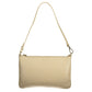 Beige Leather Women Handbag