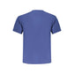 Blue Cotton Men T-Shirt