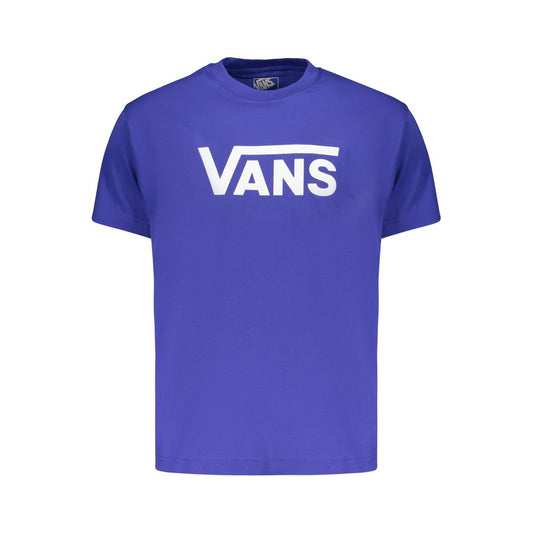 Blue Cotton Men's T-Shirt