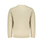 Beige Cotton Men Sweatshirt