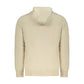 Beige Cotton Men's Hooded Sweatshirt
