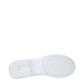 White Fabric Low Top Sneakers