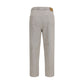 Brown Cotton Casual Pants