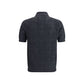 Gray Cotton Polo Shirt