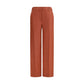 Multicolor Linen Casual Pants