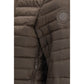 Brown Recycled Polyester Full-Length Jacket