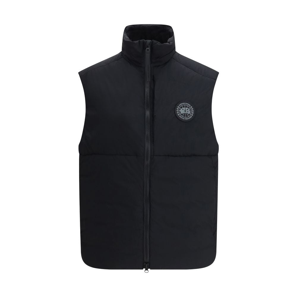 Black Polyamide Sleveless Jacket