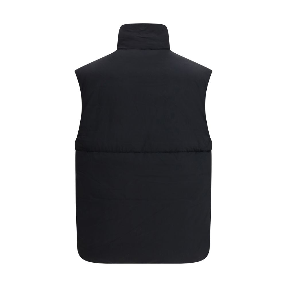Black Polyamide Sleveless Jacket