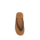 Brown Calf Leather Bos Taurus Flip-Flop Sandals