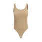 Beige Cotton Bodysuit