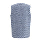 Blue Cotton Sleveless Jacket