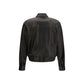 Black Lamb Ovis Aries Aries Leather Jacket
