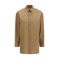 Beige Cotton Dress Shirt