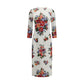Multicolor Polyester Casual Dress