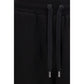 Black Cotton Casual Pants