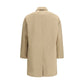 Beige Polyester Trench Coat
