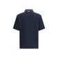 Blue Cotton Polo Shirt