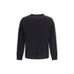 Black Cotton Sweatshirt