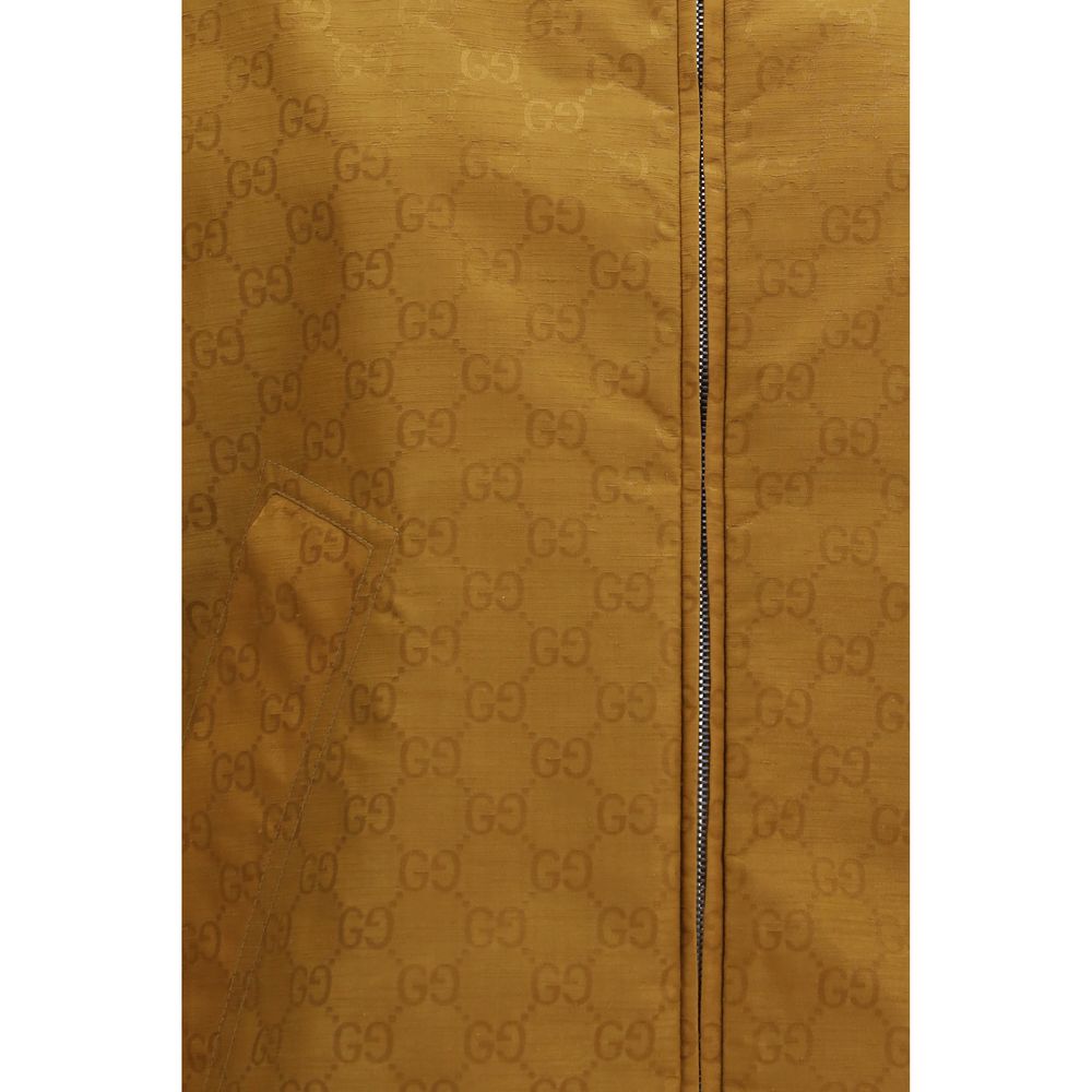 Beige Nylon Shell Jacket