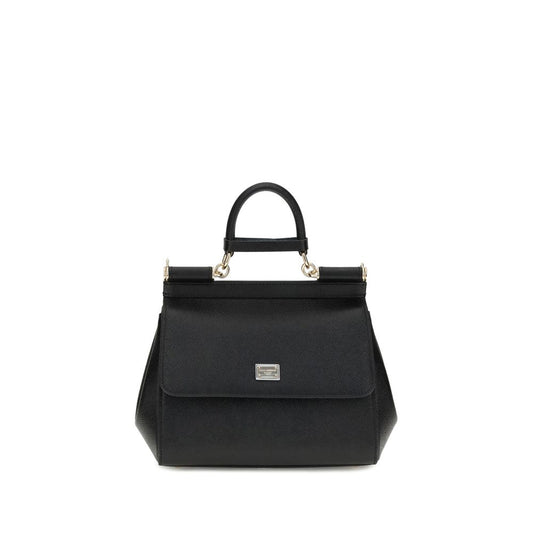 Black Calf Leather Bos Taurus Handbag