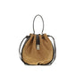 Brown Calf Leather Bos Taurus Backet Bag