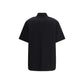 Black Cotton Shortsleeve Shirt