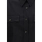 Black Cotton Shortsleeve Shirt