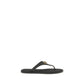 Black Rubber Flip-Flop Sandals