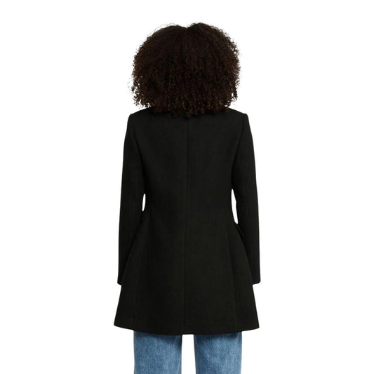 Black Polyester Coat