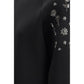 Black Polyester Sweatshirt