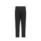 Black Elastane Casual Pants
