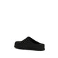 Black Calf Leather Bos Taurus Mules
