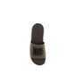 Bicolor Cotton Flat Sandals