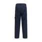 Blue Cotton Cargo Pants