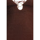 Brown Polyamide Casual Dress