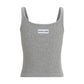 Gray Cotton Tank Tops