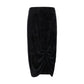 Black Viscose Long Skirt