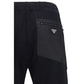 Black Nylon Athletic Pants
