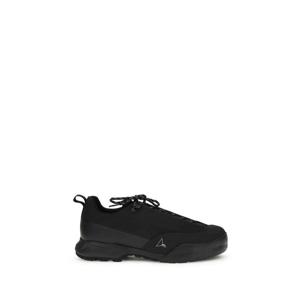 Black Nylon Athletic Sneakers
