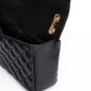 Black Quilted Leather Shoulder Strap Bag