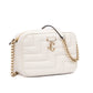 White Leather Avenue Camera Crossbody Bag