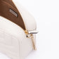 White Leather Avenue Camera Crossbody Bag