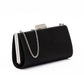 Black Satin Crossbody Bag
