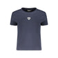 Blue Cotton Women's T-Shirt