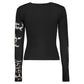 Black Cotton Women Sweater