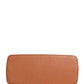 Orange Beige Leather DG Logo Zip Around Hand Purse Wallet