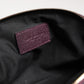 Dark Purple Leather DG Logo Zip Around Hand Purse Wallet
