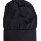 Black Solid Wool Knitted Winter Beanie Cap Hat