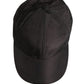Men Black Cotton 6 Panels Baseball Cap Hat
