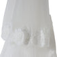White Floral Lace Nylon Floor Length Long Wedding Veil